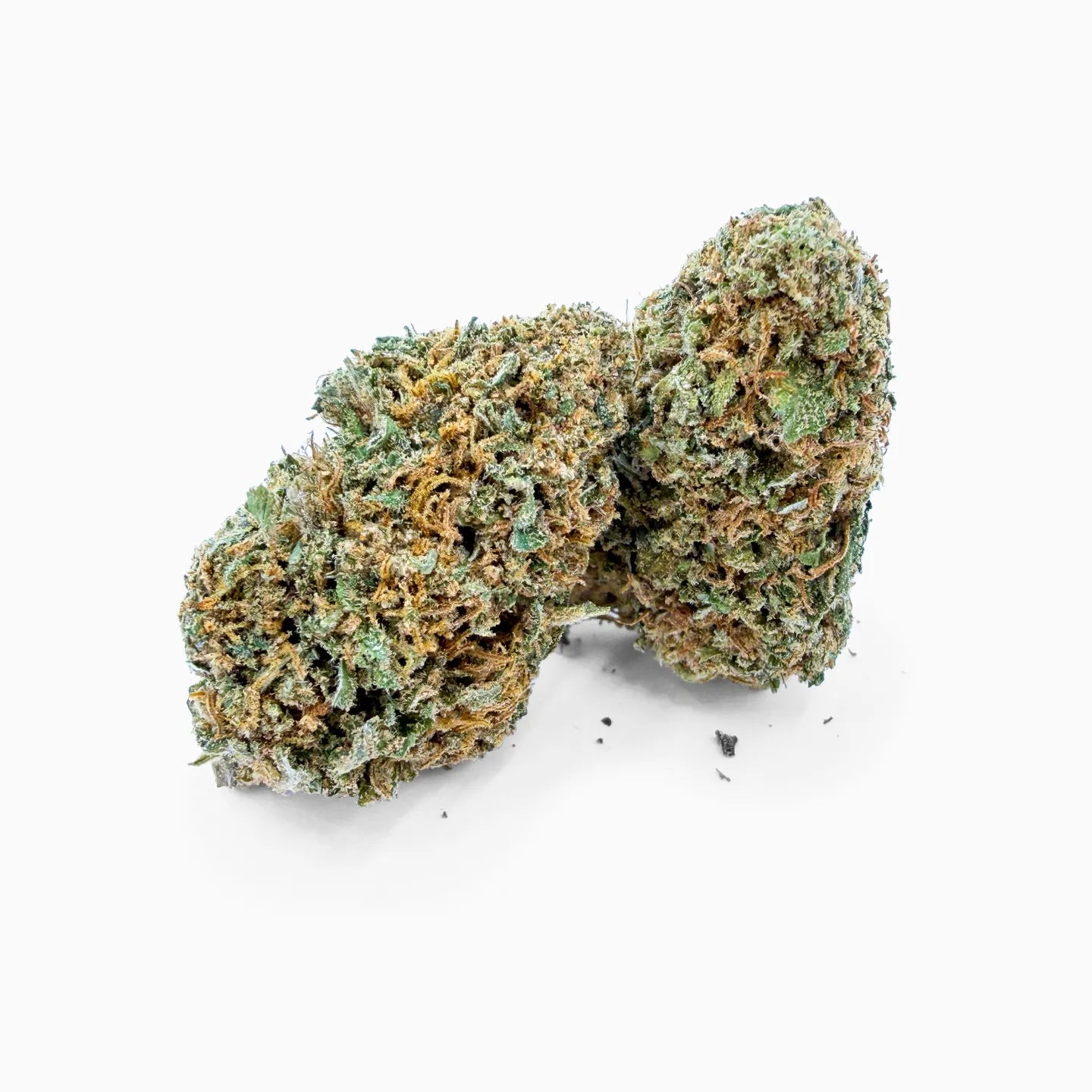 Sky-Walker OG CBD dried flower bag - premium doypack with fresh buds in front, studio photo
